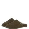 Classic Mens Suede Sheepskin Slippers Green -Luxe Style Central fenland classic mens suede sheepskin slippers green p4096 17563 image