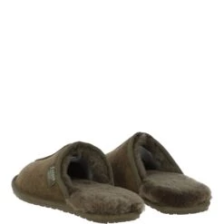 Classic Mens Suede Sheepskin Slippers Green -Luxe Style Central fenland classic mens suede sheepskin slippers green p4096 17564 image
