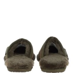 Classic Mens Suede Sheepskin Slippers Green -Luxe Style Central fenland classic mens suede sheepskin slippers green p4096 17565 image