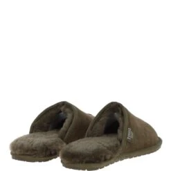 Classic Mens Suede Sheepskin Slippers Green -Luxe Style Central fenland classic mens suede sheepskin slippers green p4096 17566 image