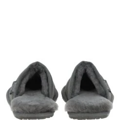 Classic Mens Suede Sheepskin Slippers Grey -Luxe Style Central fenland classic mens suede sheepskin slippers grey p3136 17545 image