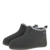 Classic Suede Sheepskin Bootie Slippers Grey : BOS Slippers -Luxe Style Central fenland classic suede sheepskin bootie slippers grey bos slippers p4185 17887 image