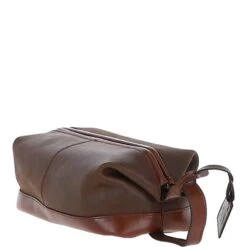 Cow Oily Leather Wash Bag Brown/Brandy Buff: FEN-787 12 Cow Oily Leather Wash Bag Brown/Brandy Buff: FEN-787 -Luxe Style Central fenland cow oily leather wash bag brown brandy buff fen 787 p5706 20289 image