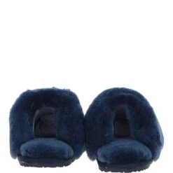 Ladies Classic Sheepskin Scuffs Navy: FSS -Luxe Style Central fenland ladies classic sheepskin scuffs navy fss p6013 21492 image