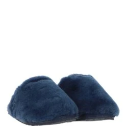 Ladies Classic Sheepskin Scuffs Navy: FSS -Luxe Style Central fenland ladies classic sheepskin scuffs navy fss p6013 21494 image