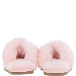 Ladies Sheepskin Crossover Slippers Pink: FCS -Luxe Style Central fenland ladies sheepskin crossover slippers pink fcs p8010 28511 image
