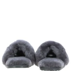 Ladies Sheepskin Sliders Grey: Suzy -Luxe Style Central fenland ladies sheepskin sliders grey suzy p7189 26521 image