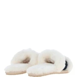 Ladies Sheepskin Sliders Navy: Sophie -Luxe Style Central fenland ladies sheepskin sliders navy sophie p6585 24050 image