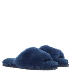 Ladies Sheepskin Sliders Navy: Suzy -Luxe Style Central fenland ladies sheepskin sliders navy suzy p7192 26532 image
