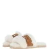 Ladies Sheepskin Sliders Tan: Sophie -Luxe Style Central fenland ladies sheepskin sliders tan sophie p6586 24053 image