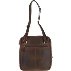 Medium Cow Oily Leather Messenger Bag Brown/Brandy Buff: FEN-783 -Luxe Style Central fenland medium cow oily leather messenger bag brown brandy buff fen 783 p5700 20271 image