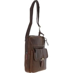 Medium Cow Oily Leather Messenger Bag Brown/Brandy Buff: FEN-783 -Luxe Style Central fenland medium cow oily leather messenger bag brown brandy buff fen 783 p5700 20272 image