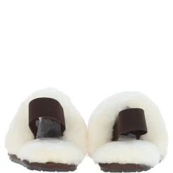 Real Sheepskin Wool Mule Slippers Brown: Elena -Luxe Style Central fenland real sheepskin wool mule slippers brown elena p8011 28517 image