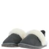 Real Sheepskin Wool Mule Slippers Grey: Elena -Luxe Style Central fenland real sheepskin wool mule slippers grey elena p8013 28525 image