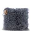 Sheepskin Cushion Dark Grey: FF-Tibetan -Luxe Style Central fenland sheepskin cushion dark grey ff tibetan p7200 26632 image