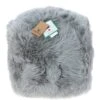 Sheepskin Pouffe Stool Grey: FF-POUFFE -Luxe Style Central fenland sheepskin pouffe stool grey ff pouffe p6461 23556 image