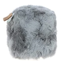 Sheepskin Pouffe Stool Grey: FF-POUFFE -Luxe Style Central fenland sheepskin pouffe stool grey ff pouffe p6461 23558 image