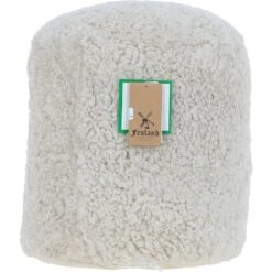 Sheepskin Pouffe Stool Natural: FF-POUFFE