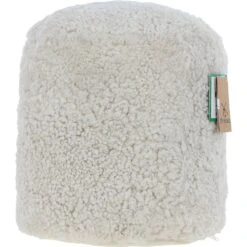 Sheepskin Pouffe Stool Natural: FF-POUFFE -Luxe Style Central fenland sheepskin pouffe stool natural ff pouffe p7539 27358 image
