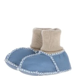Unisex Kids Sheepskin Booties Baby Blue: Cuties -Luxe Style Central fenland unisex kids sheepskin booties baby blue cuties p5708 20341 image