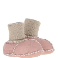 Unisex Kids Sheepskin Booties Baby Pink: Cuties -Luxe Style Central fenland unisex kids sheepskin booties baby pink cuties p5709 20352 image