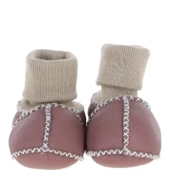 Unisex Kids Sheepskin Booties Dusty Pink: Cuties