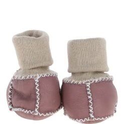 Unisex Kids Sheepskin Booties Dusty Pink: Cuties -Luxe Style Central fenland unisex kids sheepskin booties dusty pink cuties p5711 20364 image