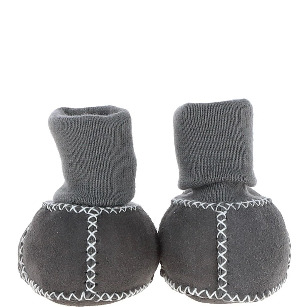 Unisex Kids Sheepskin Booties Grey: Cuties 7 Unisex Kids Sheepskin Booties Grey: Cuties - Image 5
