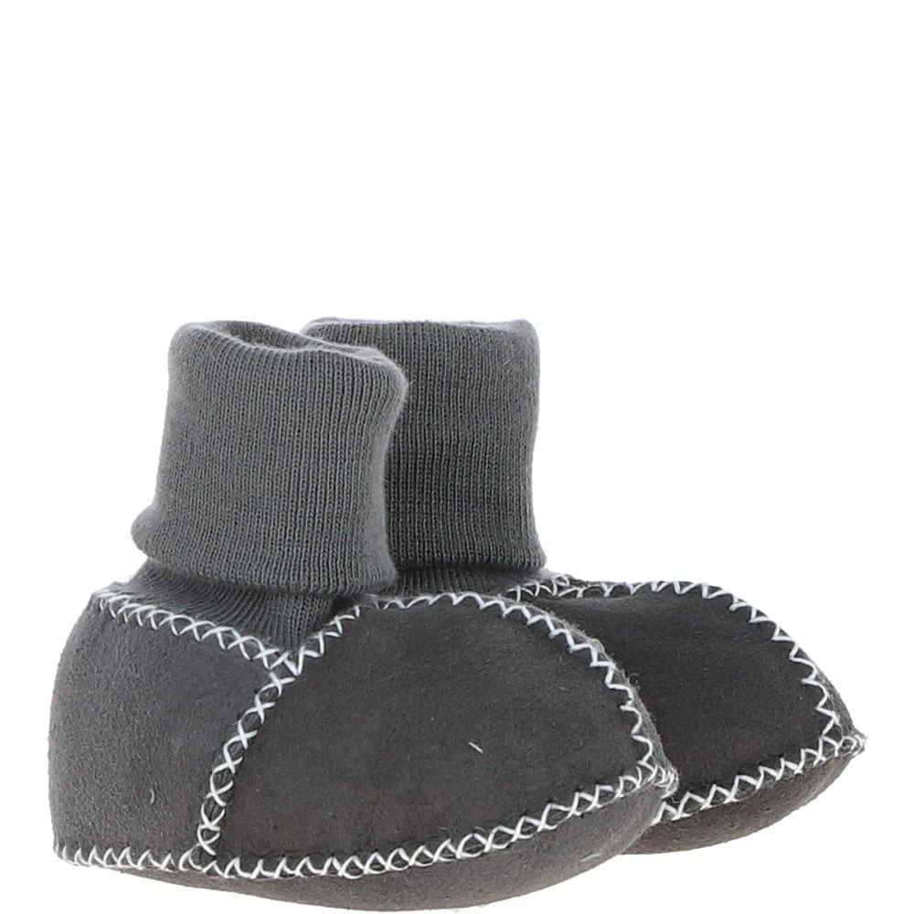 Unisex Kids Sheepskin Booties Grey: Cuties 9 Unisex Kids Sheepskin Booties Grey: Cuties - Image 7