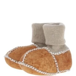 Unisex Kids Sheepskin Booties Lt Tan: Cuties -Luxe Style Central fenland unisex kids sheepskin booties lt tan cuties p5713 20376 image