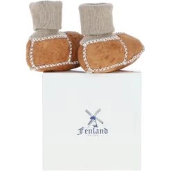 Unisex Kids Sheepskin Booties Lt Tan: Cuties -Luxe Style Central fenland unisex kids sheepskin booties lt tan cuties p5713 20377 image