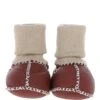 Unisex Kids Sheepskin Booties Maroon: Cuties