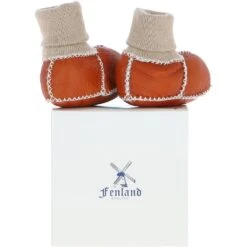 Unisex Kids Sheepskin Booties Mustard: Cuties -Luxe Style Central fenland unisex kids sheepskin booties mustard cuties p5715 20391 image