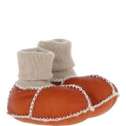 Unisex Kids Sheepskin Booties Mustard: Cuties -Luxe Style Central fenland unisex kids sheepskin booties mustard cuties p5715 20394 image