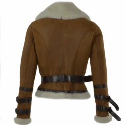 Fitted Sheepskin Aviator Flying Jacket Tan : Winnipeg -Luxe Style Central fitted sheepskin aviator flying jacket tan winnipeg p872 3739 image