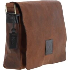 Five Pocket Carry All Leather Messenger Bag Oily Brown : Peter 17 Five Pocket Carry All Leather Messenger Bag Oily Brown : Peter -Luxe Style Central five pocket carry all leather messenger bag oily brown peter p7345 26920 image