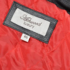 Four Pocket Sleeveless Leather Biker Jacket Black : Crusader -Luxe Style Central four pocket sleeveless leather biker jacket black crusader p976 4226 image