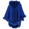 Fur Poncho Blue : Sian -Luxe Style Central fur poncho blue sian p832 22612 image