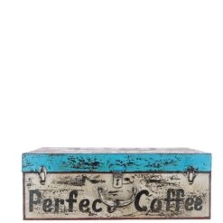 Hand Painted Iron Trunk Coffee: 532-1 -Luxe Style Central hand painted iron trunk coffee 532 1 p6129 21992 image
