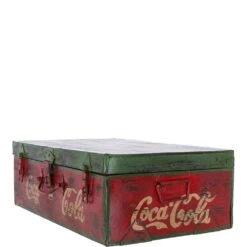 Hand Painted Iron Trunk Cola: 532-4