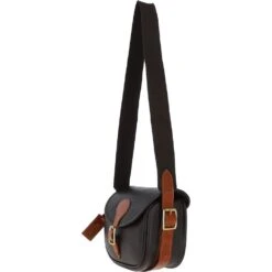 Heritage Handcrafted 100 Capacity Leather Cartridge Bag Brown/tan : Madox -Luxe Style Central heritage handcrafted 100 capacity leather cartridge bag brown tan madox p4422 18828 image