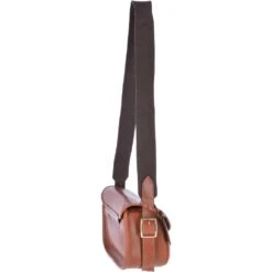 Heritage Handcrafted 100 Capacity Leather Cartridge Bag Cognac : Madox -Luxe Style Central heritage handcrafted 100 capacity leather cartridge bag cognac madox p672 11252 image
