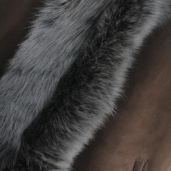 Hooded Long Suede Toscana Gilet Brown : Mariana -Luxe Style Central hooded long suede toscana gilet brown mariana p1308 5696 image