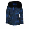 Hooded Raccoon Fur Camouflage Parka Blue/blk: Nemesis -Luxe Style Central hooded raccoon fur camouflage parka blue blk nemesis p1446 6405 image