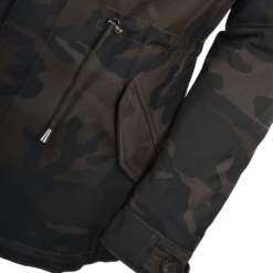 Hooded Raccoon Fur Camouflage Parka Khaki Green : Nemesis -Luxe Style Central hooded raccoon fur camouflage parka khaki green nemesis p1444 6413 image