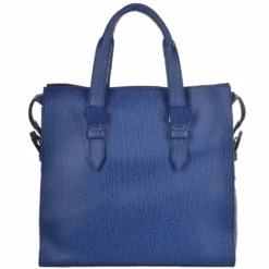 The Bridge Italian Leather Large Work Bag French Blue/ruthenium : 60016 85 4Y NH -Luxe Style Central italian leather large work bag french blue ruthenium 60016 85 4y nh p1179 5096 image