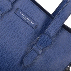 The Bridge Italian Leather Large Work Bag French Blue/ruthenium : 60016 85 4Y NH -Luxe Style Central italian leather large work bag french blue ruthenium 60016 85 4y nh p1179 5097 image