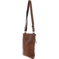 Ladies Michigan Pocket Crossbody Bag Cognac : M-68 -Luxe Style Central ladies michigan pocket crossbody bag cognac m 68 p4006 17091 image