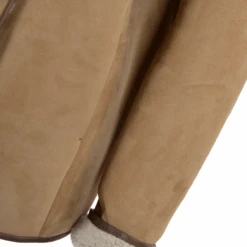 Lamb Shearling Mandarin Collar Jacket Honey : Liane -Luxe Style Central lamb shearling mandarin collar jacket honey liane p1495 6872 image