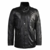 Lambskin Leather And Sheepskin Lined Coat Black : Fernando 1 Lambskin Leather And Sheepskin Lined Coat Black : Fernando -Luxe Style Central lambskin leather and sheepskin lined coat black fernando p1283 5626 image